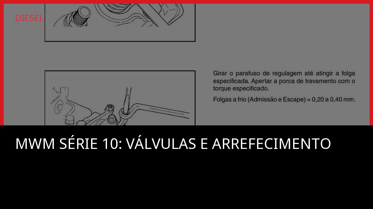 MWM Série 10: válvulas e arrefecimento